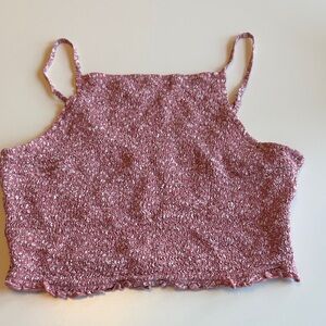 Textured Terra Cotta Smocked Women's Top